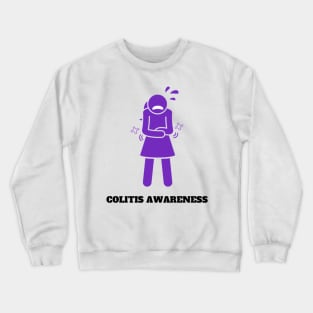 Colitis Silhouette woman Crewneck Sweatshirt